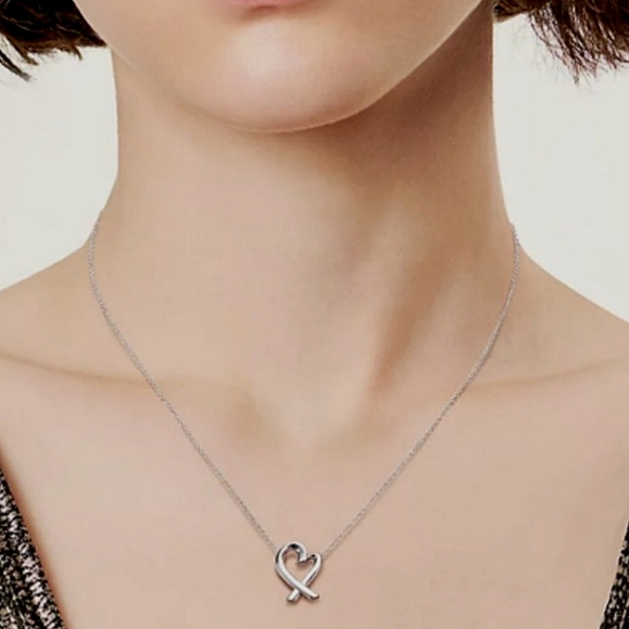 Tiffany & Co. Loving Heart Sterling Necklace - Picture 11 of 12